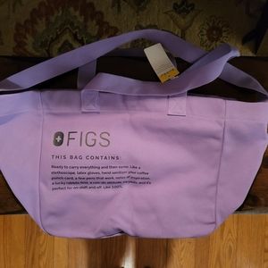 BNWT FIGS Lavender Dew Canvas Tote